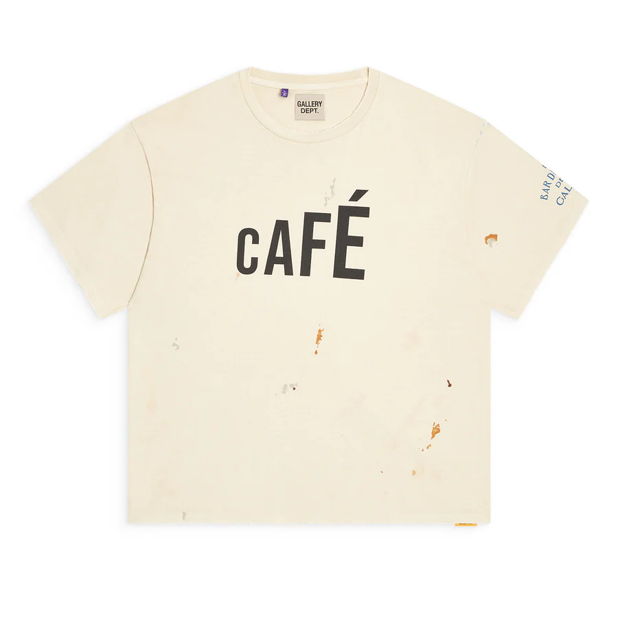 CAFE BISTRO TEE Archival White front CAFE BISTRO TEE Archival White front