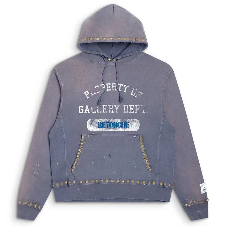Gallery Dept RETOUCHE STUDDED PROPERTY graphic HOODIE Gallery Dept RETOUCHE STUDDED PROPERTY graphic HOODIE