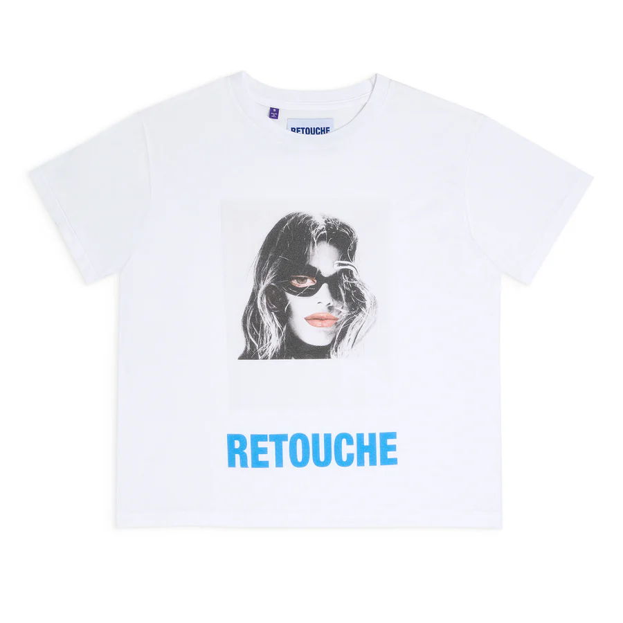 RETOUCHE LINDA WOMEN'S TEE White front RETOUCHE LINDA WOMEN'S TEE White front