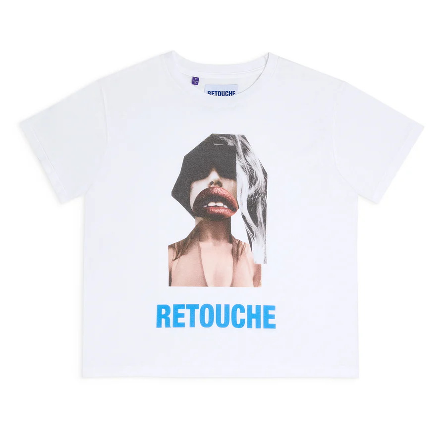 RETOUCHE TYRA WOMEN'S TEE White front RETOUCHE TYRA WOMEN'S TEE White front