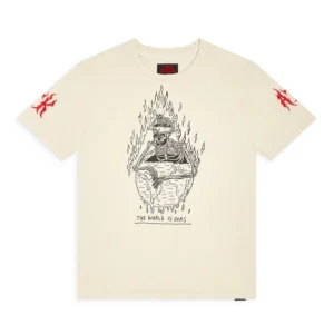 THE WORLD IS OURS TEE Archival White front