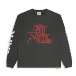 GD MUSIC LIVES ON Long Sleeve TEE Washed Black Front