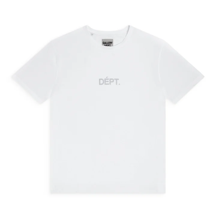GALLERY DEPT ACTIVE FITNESS TEE WHITE FRONT GALLERY DEPT ACTIVE FITNESS TEE WHITE FRONT
