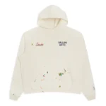 GALLERY DEPT ART ON DISPLAY HOODIE LIGHT ARCHIVAL WHITE FRONT