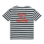 GALLERY DEPT FRENCH COLLECTOR CAMO TEE NAVY WHITE STRIPE BACK