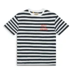 GALLERY DEPT FRENCH COLLECTOR CAMO TEE NAVY WHITE STRIPE FRONT