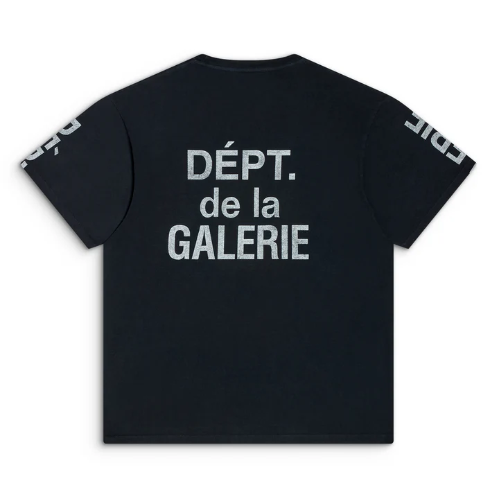 GALLERY DEPT FRENCH COLLECTOR TEE WASHED BLACK BACK GALLERY DEPT FRENCH COLLECTOR TEE WASHED BLACK BACK