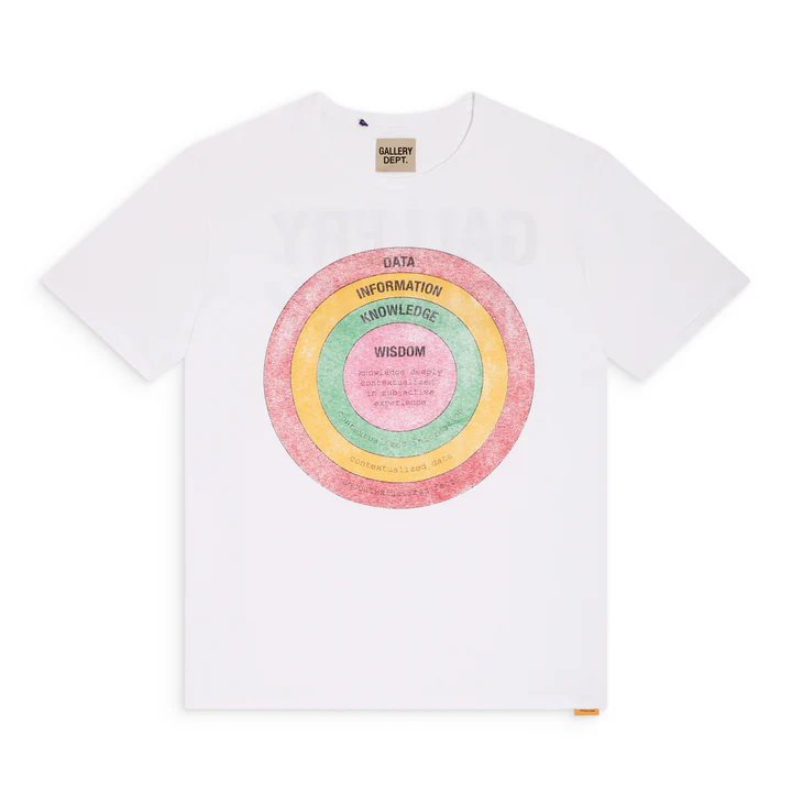 GALLERY DEPT WISDOM TEE CLEAN WHITE FRONT GALLERY DEPT WISDOM TEE CLEAN WHITE FRONT
