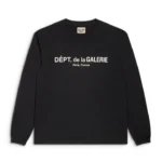 GD FRENCH LOGO LUX LS TEE black front