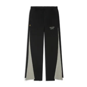 GD TWISTED LEG SWEATPANT FLARE Washed Black Front