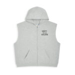 GD 90'S FULL ZIP CUT OFF HOODIE Front