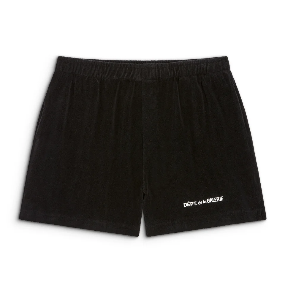 GALLERY DEPT FRENCH ZUMA SHORTS Black front GALLERY DEPT FRENCH ZUMA SHORTS Black front